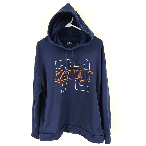 Nike Other - NIKE 72 Just Do It Hoodie Navy Blue Size Large